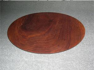 20 inch solid walnut pizza serving dish