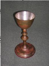 Yes, I know, It isn't wood. Brass Silverlined Chalice